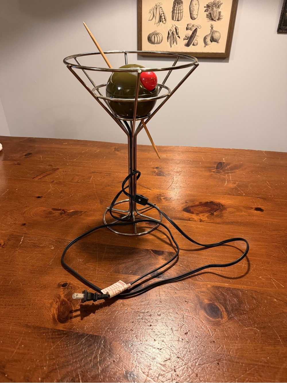 Rare Vintage 1993 David Krys Martini Lamp